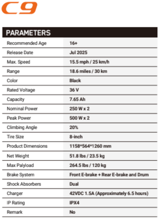 Inmotion C9